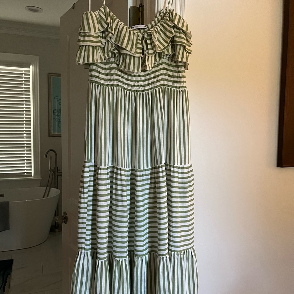 Zara striped midi dress - Picture 5 of 8